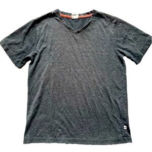 Grey v neck youth medium (12 years) minimalist short sleeved shirt, Preloved